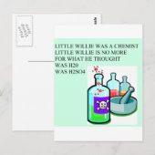 Chemie Postkarte (Vorne/Hinten)