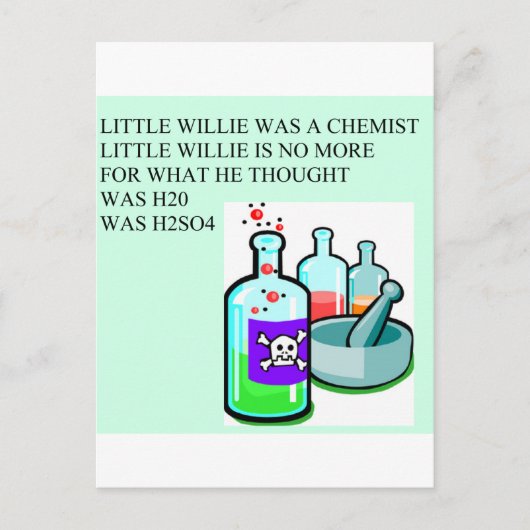 Chemie Postkarte (Vorderseite)