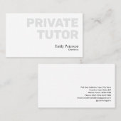 Chemie Private Tutor Blue Flask Sketch White Visitenkarte (Vorne/Hinten)