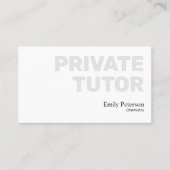 Chemie Private Tutor Blue Flask Sketch White Visitenkarte (Vorderseite)