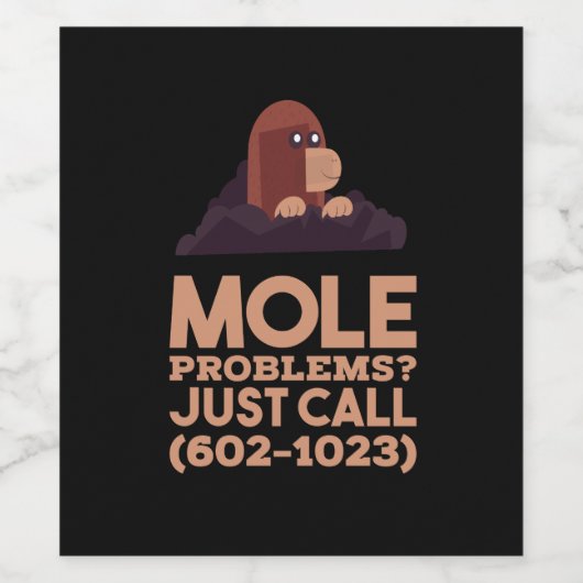 Chemie - Probleme mit dem Löwenanteil Weinetikett (Einzelnes Label)