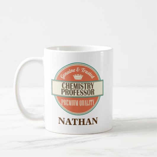 Chemie-Professor Personalized Office Mug Gift Kaffeetasse (Links)