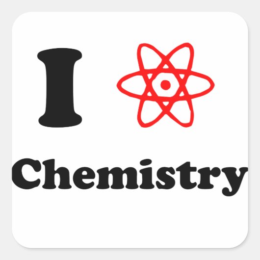 Chemie Quadratischer Aufkleber (Vorderseite)