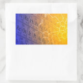 Chemie Rechteckiger Aufkleber (Tasche)