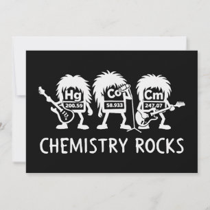 Chemie Rocks Science Rock Band Einladung
