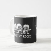 Chemie Rocks Science Rock Band Kaffeetasse (Vorderseite Links)