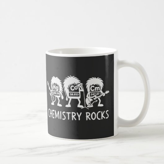 Chemie Rocks Science Rock Band Kaffeetasse (Rechts)