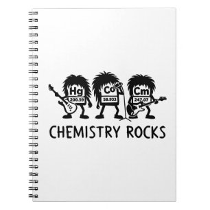 Chemie Rocks Science Rock Band Notizblock