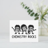 Chemie Rocks Science Rock Band Postkarte (Stehend Vorderseite)