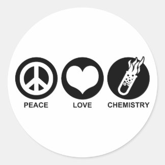 Chemie Runder Aufkleber