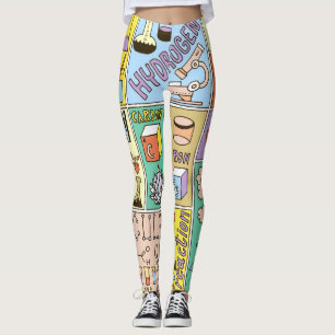 Chemie Science Vintag Illustration Set Leggings