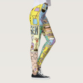 Chemie Science Vintag Illustration Set Leggings (Rechts)