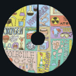 Chemie Science Vintag Illustration Set Polyester Weihnachtsbaumdecke<br><div class="desc">Chemie Science Banners Set. Vintage Illustrationen von der Hand gezeichnet. Chemiewissenschaftsbanner mit einer Vintagen handgezeichnet Touch. Chemie Wonders: Von Hand Gezeichnet Illustrationen in der Farbenpraxis: Chemie,  Naturwissenschaften,  Fach,  Schule,  Chemie,  Skizze,  Bildung,  Mol,  Molekül,  Gas,  Dampf,  Sauerstoff,  fest,  Lernen,  Junge,  Mischung,  Flüssigkeit,  Elemente,  Mädchen,  Explosion</div>