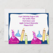 Chemie-Set-Party Einladung (Rückseite)