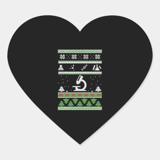 Chemie-Shirt - Labrador - Wissenschaft - Weihnacht Herz-Aufkleber (Vorderseite)