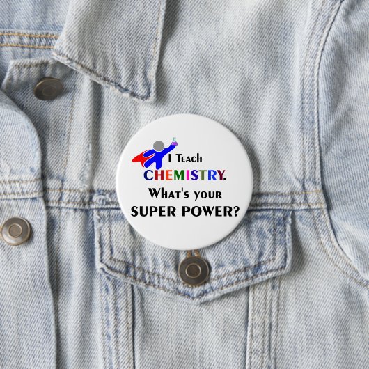 Chemie Superhero Button (Beispiel)