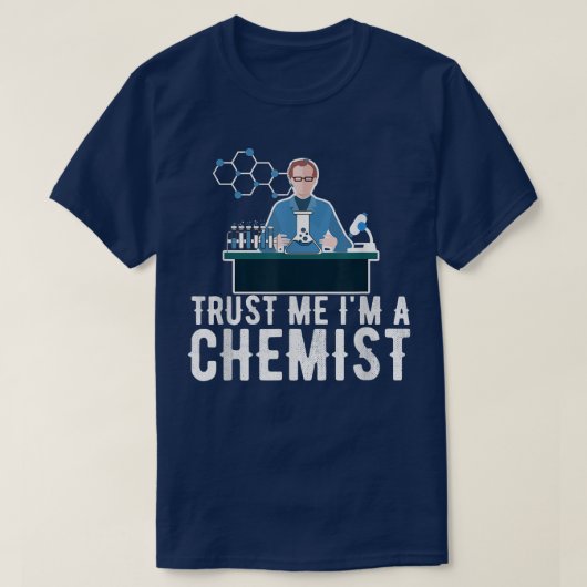 Chemie Tshirt Science Molecule Atom Chemical En (Design vorne)