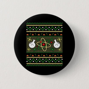 Chemie Uggge Christmas Science Engineer Geschenk Button