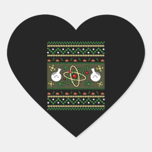 Chemie Uggge Christmas Science Engineer Geschenk Herz-Aufkleber