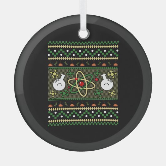 Chemie Uggge Christmas Science Engineer Geschenk Ornament Aus Glas (Vorderseite)