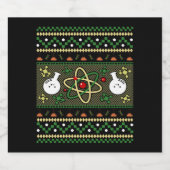 Chemie Uggge Christmas Science Engineer Geschenk Schaumweinetikett (Einzelnes Label)