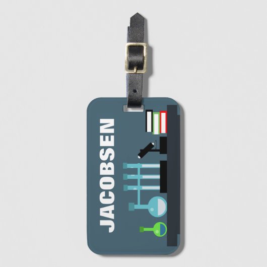 Chemie und Ausrüstung  Gepäckanhänger (Vorderseite Vertikal)