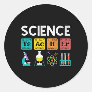 Chemie- und Physiklehrer Biologie-Lehrer Runder Aufkleber
