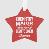 Chemie-Uni von großer Bedeutung nur Coole Menschen Ornament (Rückseite)