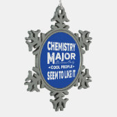 Chemie-Uni von großer Bedeutung nur Coole Menschen Schneeflocken Zinn-Ornament (Links)