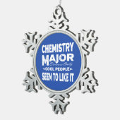 Chemie-Uni von großer Bedeutung nur Coole Menschen Schneeflocken Zinn-Ornament (Rechts)