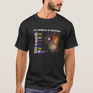 Chemie von Feuerwerken 4. Juli Science Nerd Pr T-Shirt
