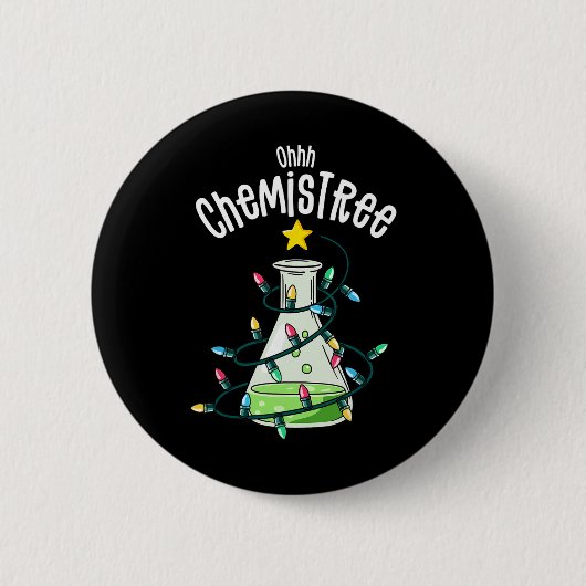 Chemie Von Joy Haus Oh Chemistree Lehrer Studen Button (Vorderseite)