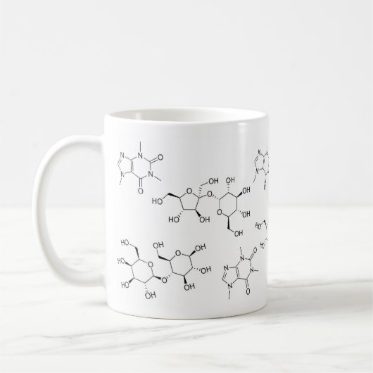 Chemie von Tee und Kaffee Kaffeetasse (Links)