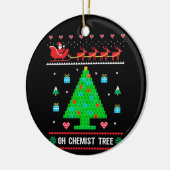 Chemie Weihnachtskleidung Chemist Tree Xmas Keramik Ornament (Links)
