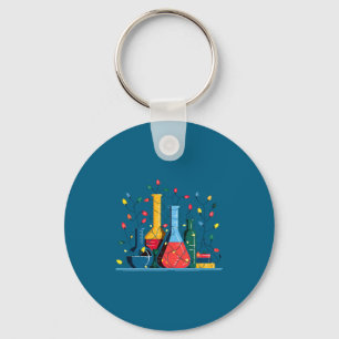 Chemie-Weihnachtslichter-Liebhaber Chemiker Wissen Schlüsselanhänger