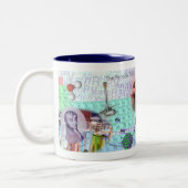 Chemie-WeltTasse Zweifarbige Tasse (Links)