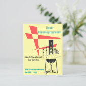 Chemie Werbegestaltung/Plakatdesign DDR 60er. Postkarte (Stehend Vorderseite)