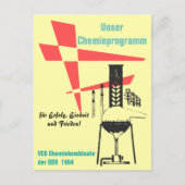 Chemie Werbegestaltung/Plakatdesign DDR 60er. Postkarte (Vorderseite)