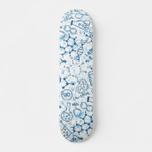 Chemie Wissenschaft Doodle Zeichne Skateboard (Vorne)