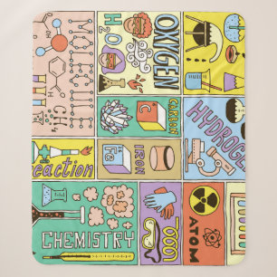 Chemie-Wissenschaft Vintage-Illustrations-Set Sherpadecke