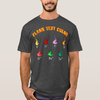 Chemie Wissenschaftler Flammtestfarbengeschenk T-Shirt