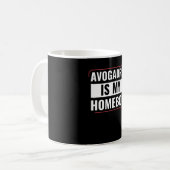 Chemie Wissenschaftler Funny Avogadro ist mein Kaffeetasse (Vorderseite Links)