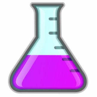 Chemie-Wissenschafts-Becher Freistehende Fotoskulptur