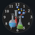 Chemie-Wissenschafts-runde Wanduhr<br><div class="desc">Chemie-Wissenschafts-runde Wanduhr</div>