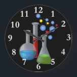 Chemie-Wissenschafts-runde Wanduhr<br><div class="desc">Chemie-Wissenschafts-runde Wanduhr</div>
