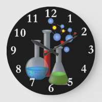 Chemie-Wissenschafts-runde Wanduhr
