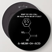 Chemie-Wissenschafts-saure Haltung Button (Vorne & Hinten)