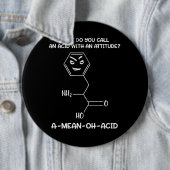 Chemie-Wissenschafts-saure Haltung Button (Beispiel)