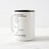 Chemie-Wissenschafts-saure Haltung Zweifarbige Tasse (Vorderseite Links)