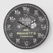 Chemie-Wissenschafts-Tafel Personalizable Uhr (Vorderseite)